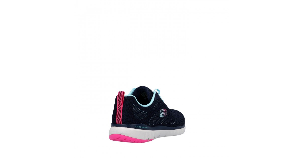 Skechers Sneaker Bianco/celeste Gomma 149293