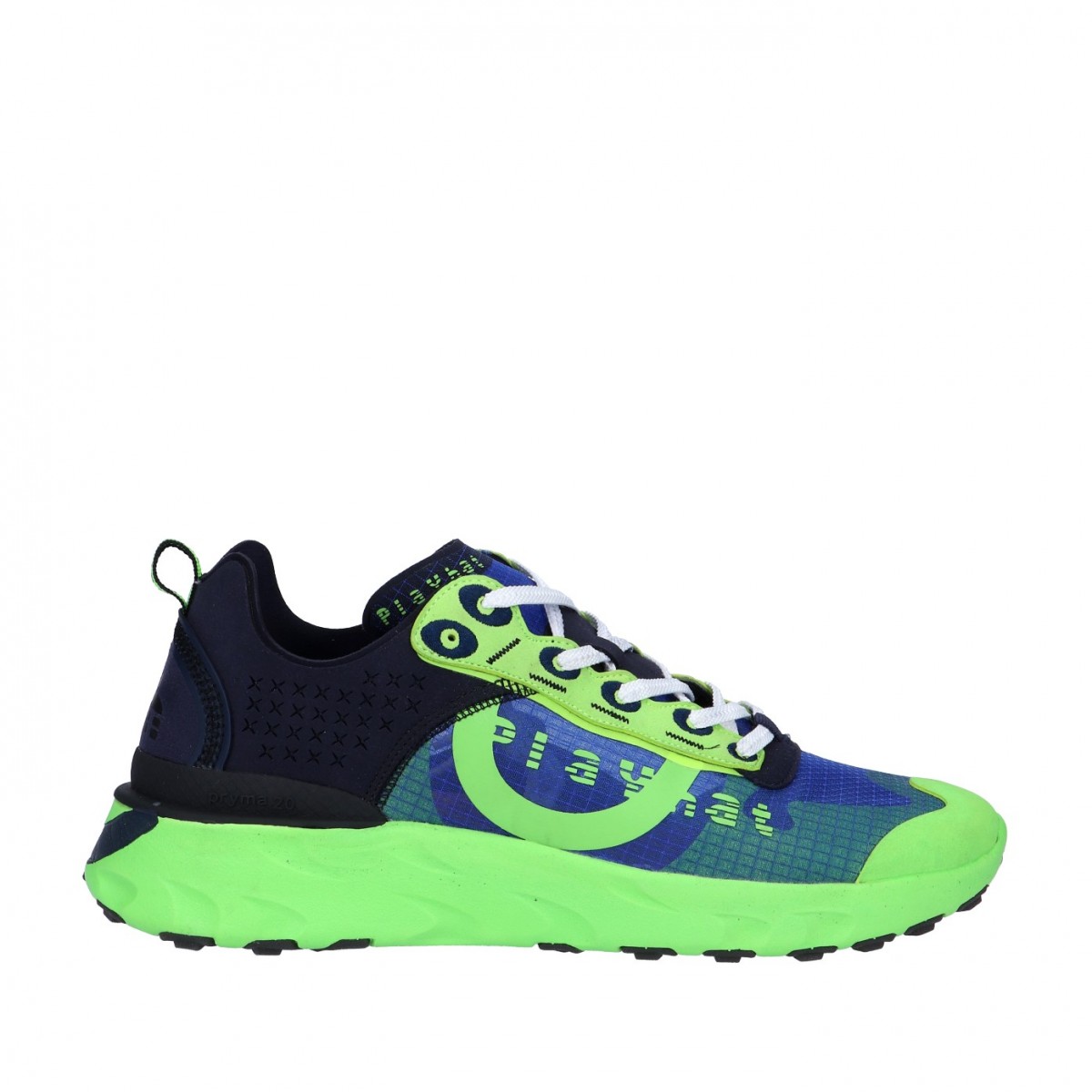 Playhat Sneaker Blu/verde fluo Gomma PH11000