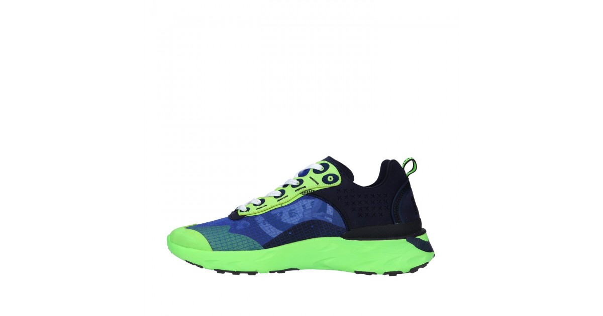 Playhat Sneaker Blu/verde fluo Gomma PH11000