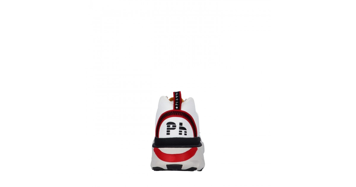Playhat Sneaker Bianco/nero/rosso Gomma PH11000