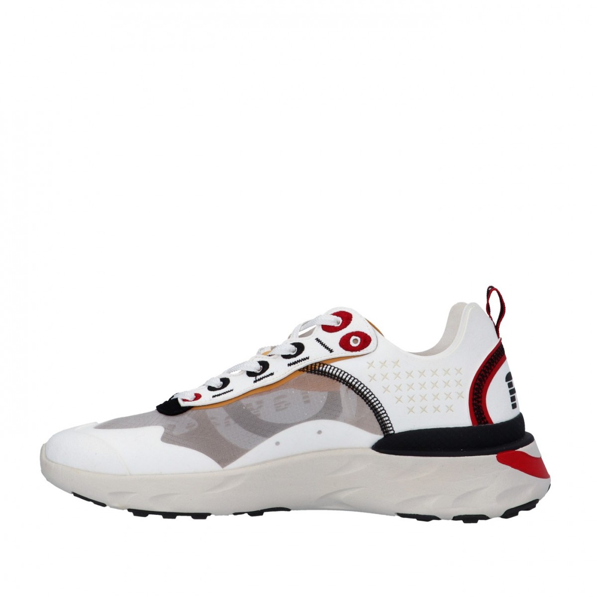 Playhat Sneaker Bianco/nero/rosso Gomma PH11000