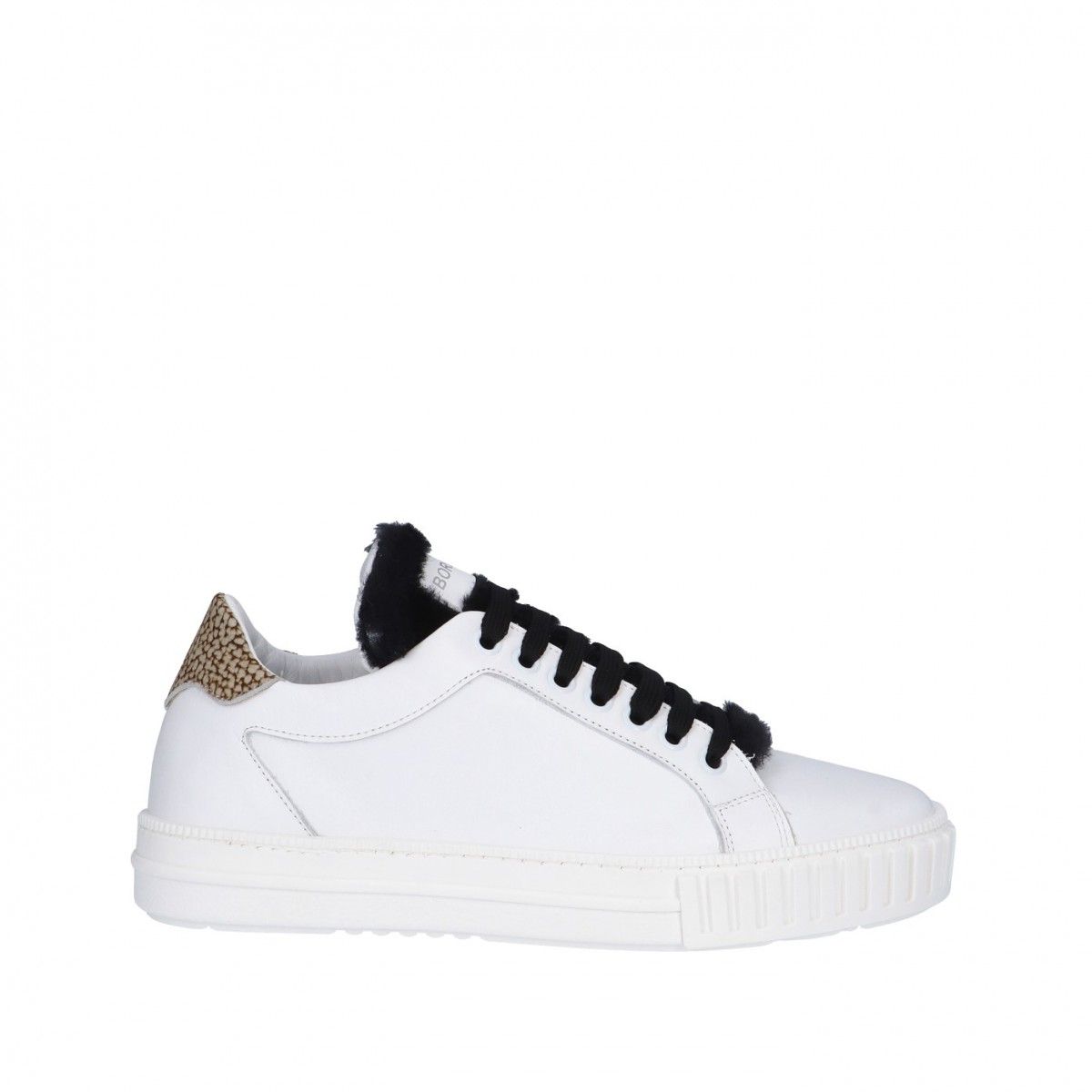Borbonese Sneaker Bianco/nero Gomma 6DV905AE9