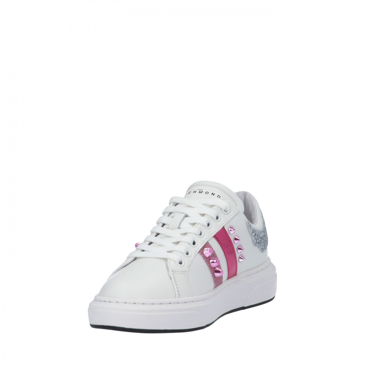 John richmond Sneaker Bianco/fucsia Gomma 12317/CP