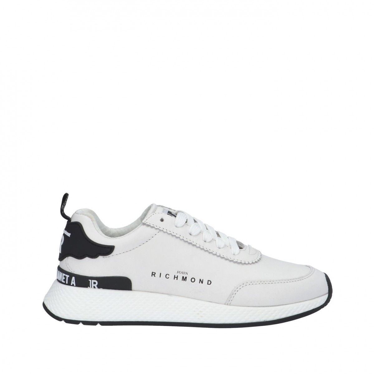 John richmond Sneaker Bianco/nero Gomma 12300/CP