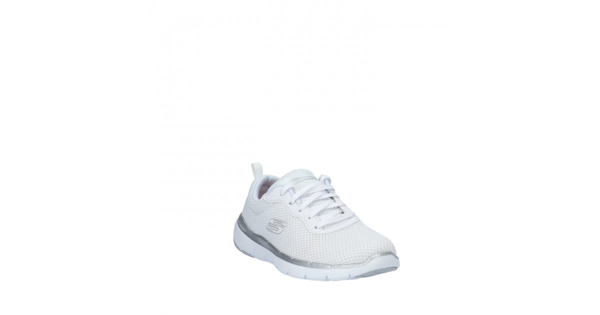 Skechers Sneaker Bianco/argento Gomma 13070