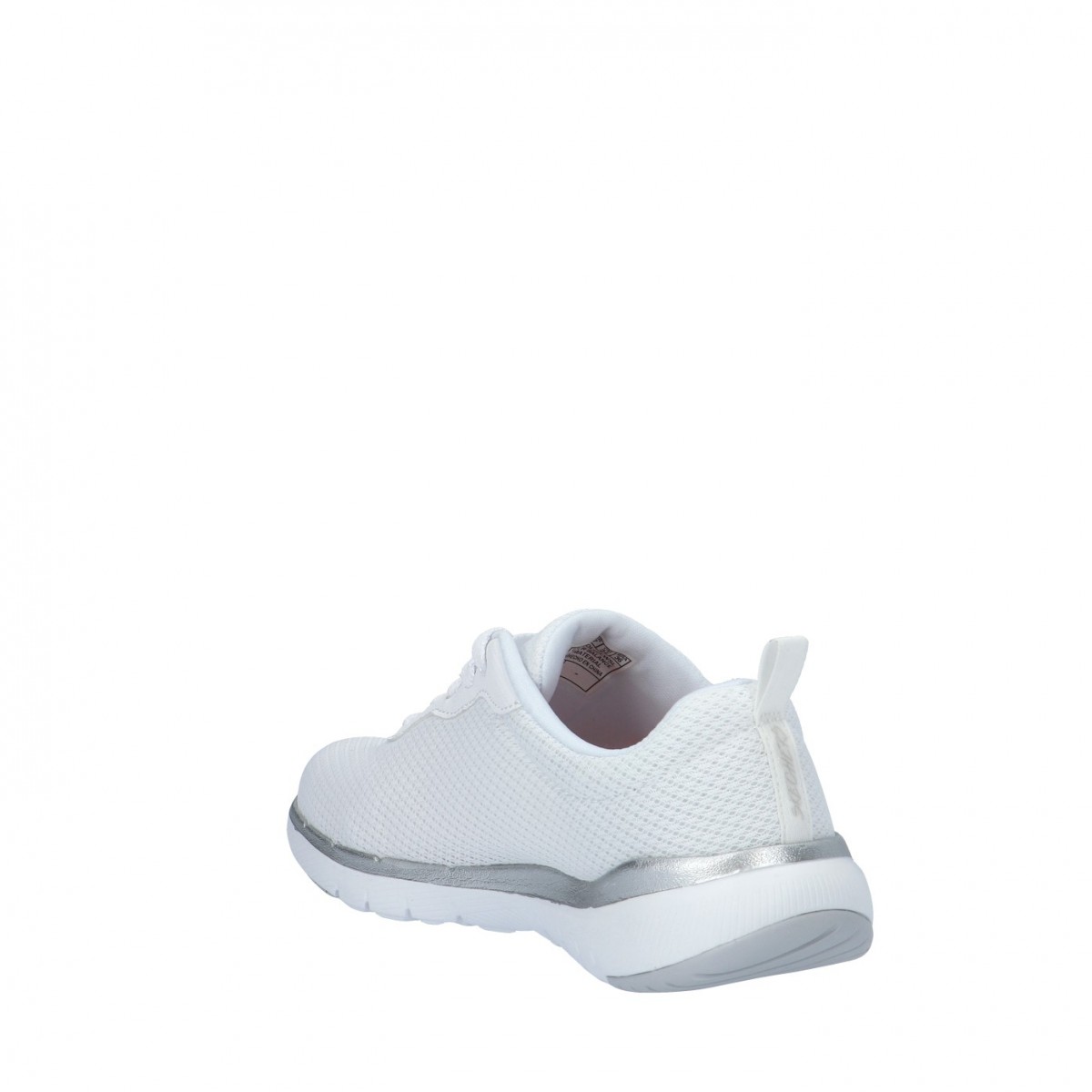 Skechers Sneaker Bianco/argento Gomma 13070