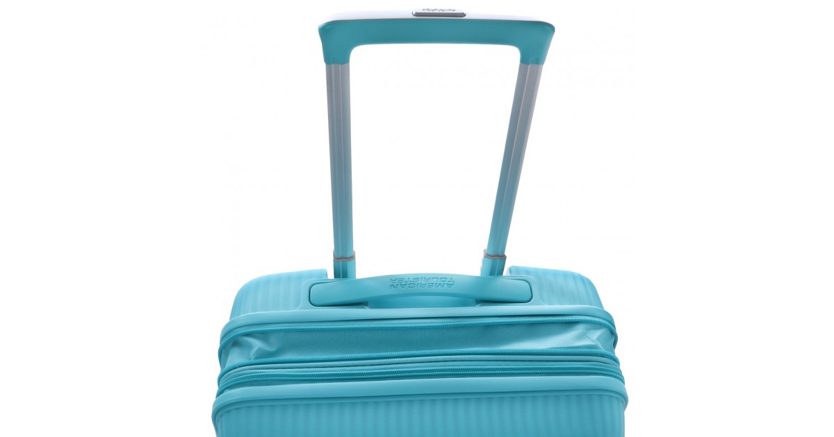 American tourister by samsonite Spinner cabina 4 ruote Poolside blue Soundbox 32G*21001