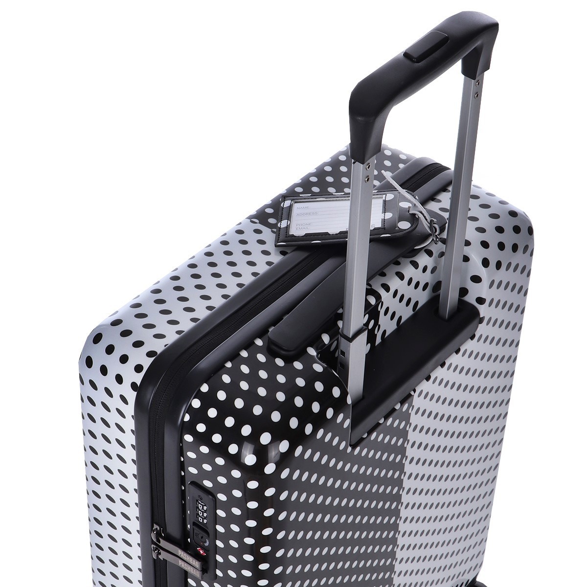 Pash bag Spinner cabina 4 ruote Bianco/nero The one TROLLEY