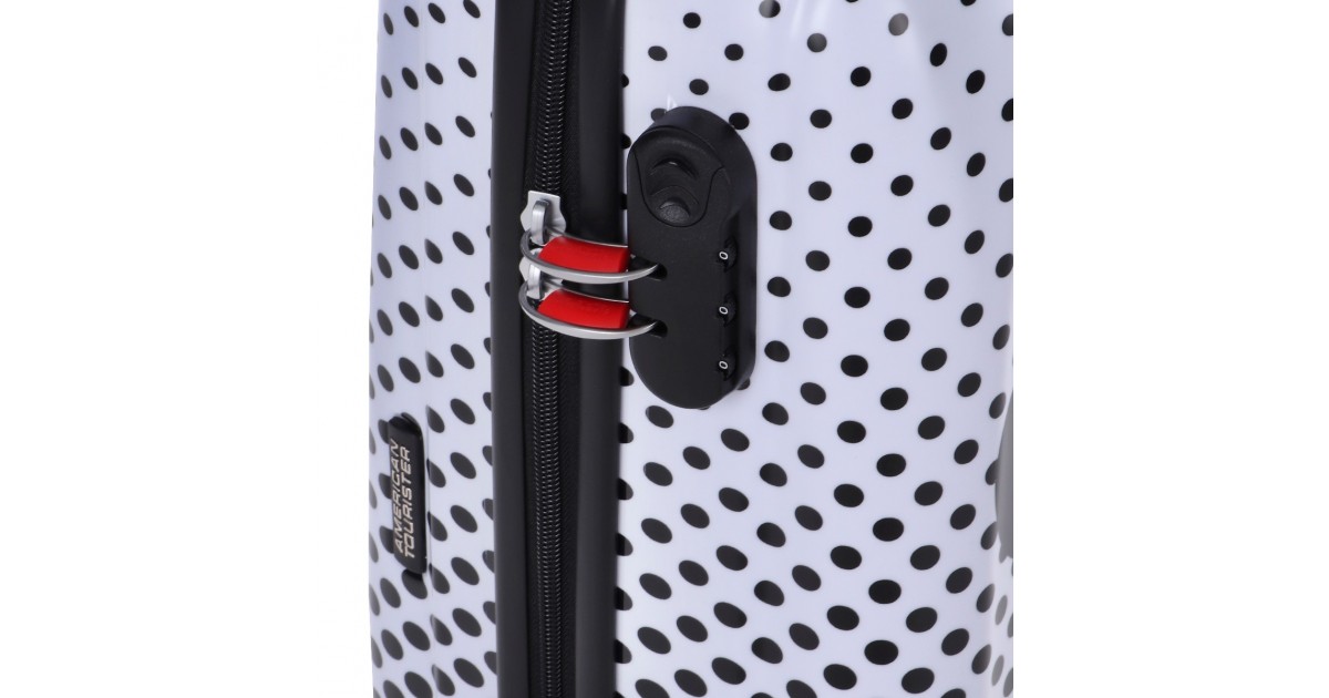 American tourister by samsonite Spinner cabina 4 ruote Mickey mouse polka dot Disney legends 19C*15019
