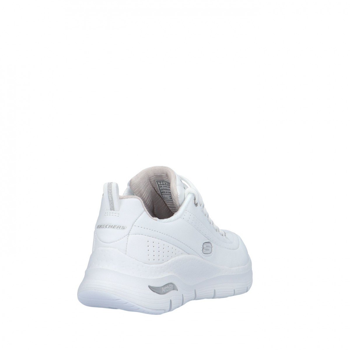 Skechers Sneaker Bianco/argento Gomma 149146