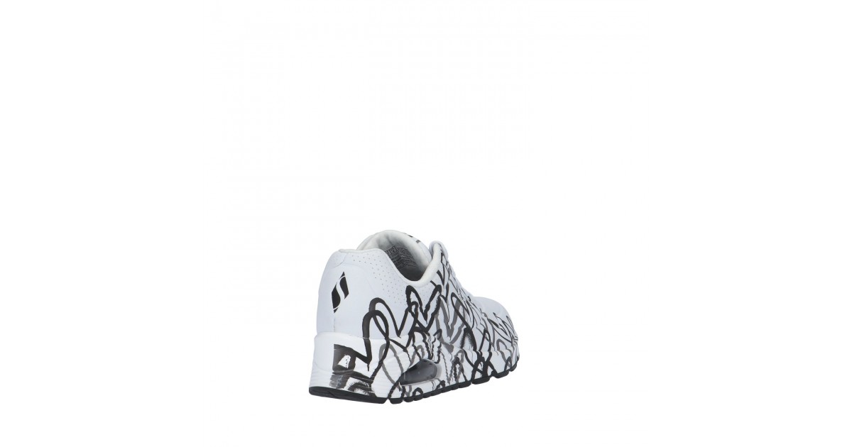 Skechers Sneaker Bianco/nero Gomma 155507
