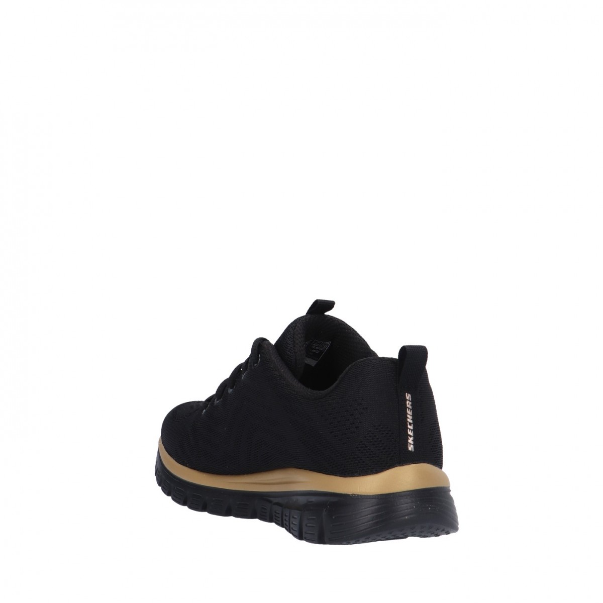 Skechers Sneaker Nero/rose gold Gomma 12615