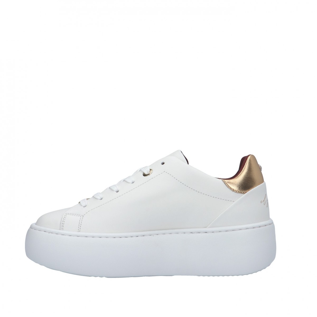 Ed parrish Sneaker Bianco/oro Gomma BVLD-LX01