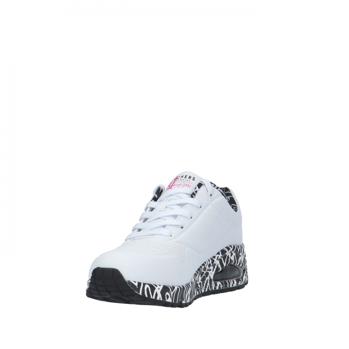 Skechers Sneaker Bianco/nero Gomma 155506