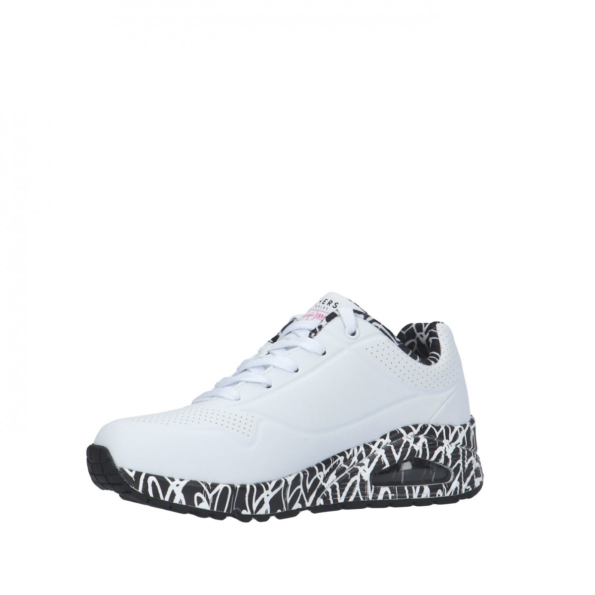 Skechers Sneaker Bianco/nero Gomma 155506