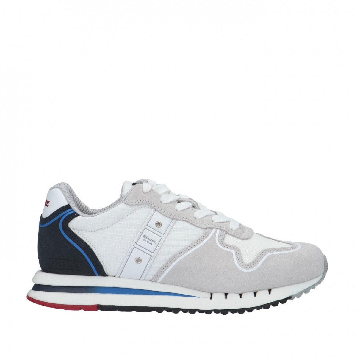 Blauer Sneaker Bianco/rosso/blu Gomma S3QUARTZ04/RIT