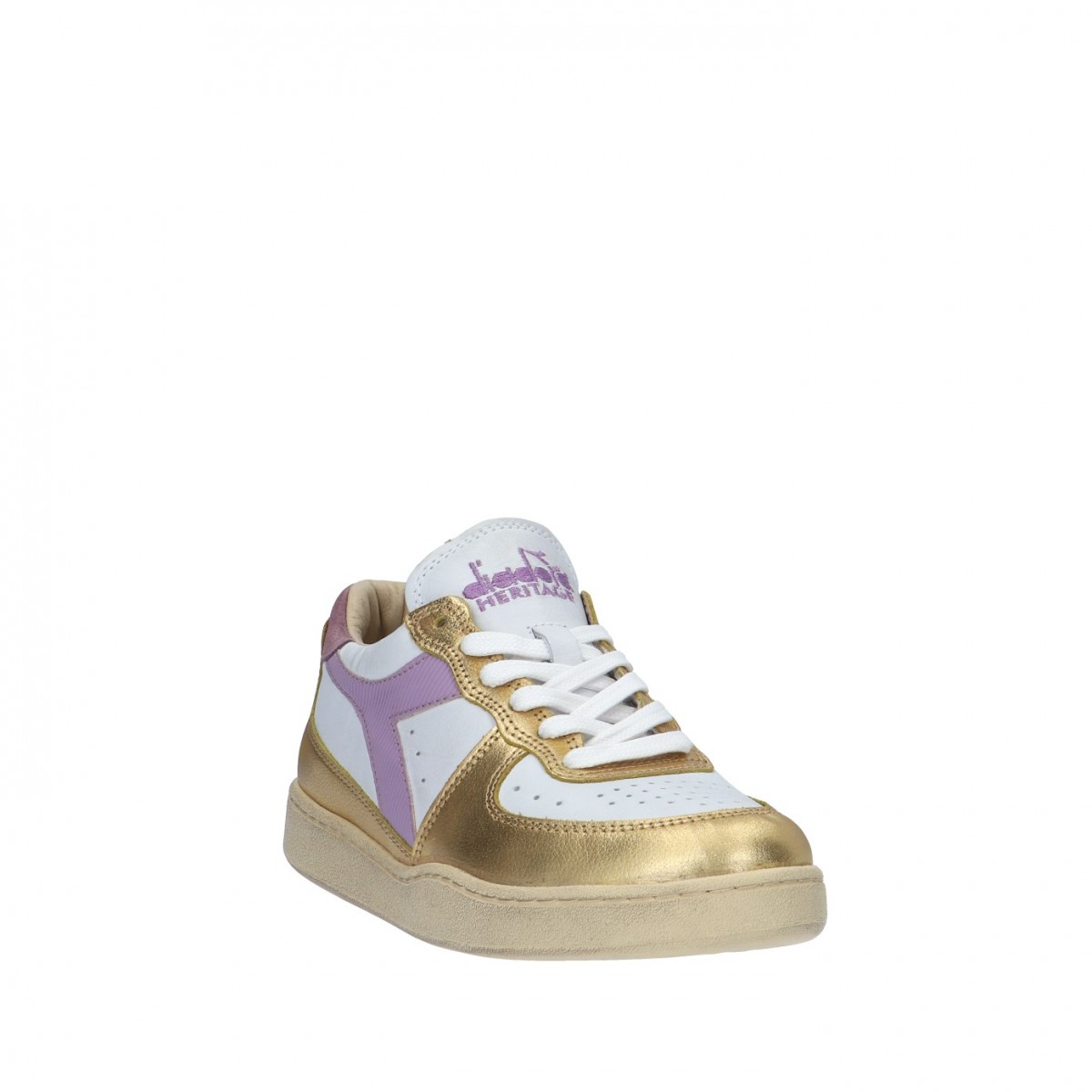 Diadora Sneaker Bianco/oro Gomma 201.179034