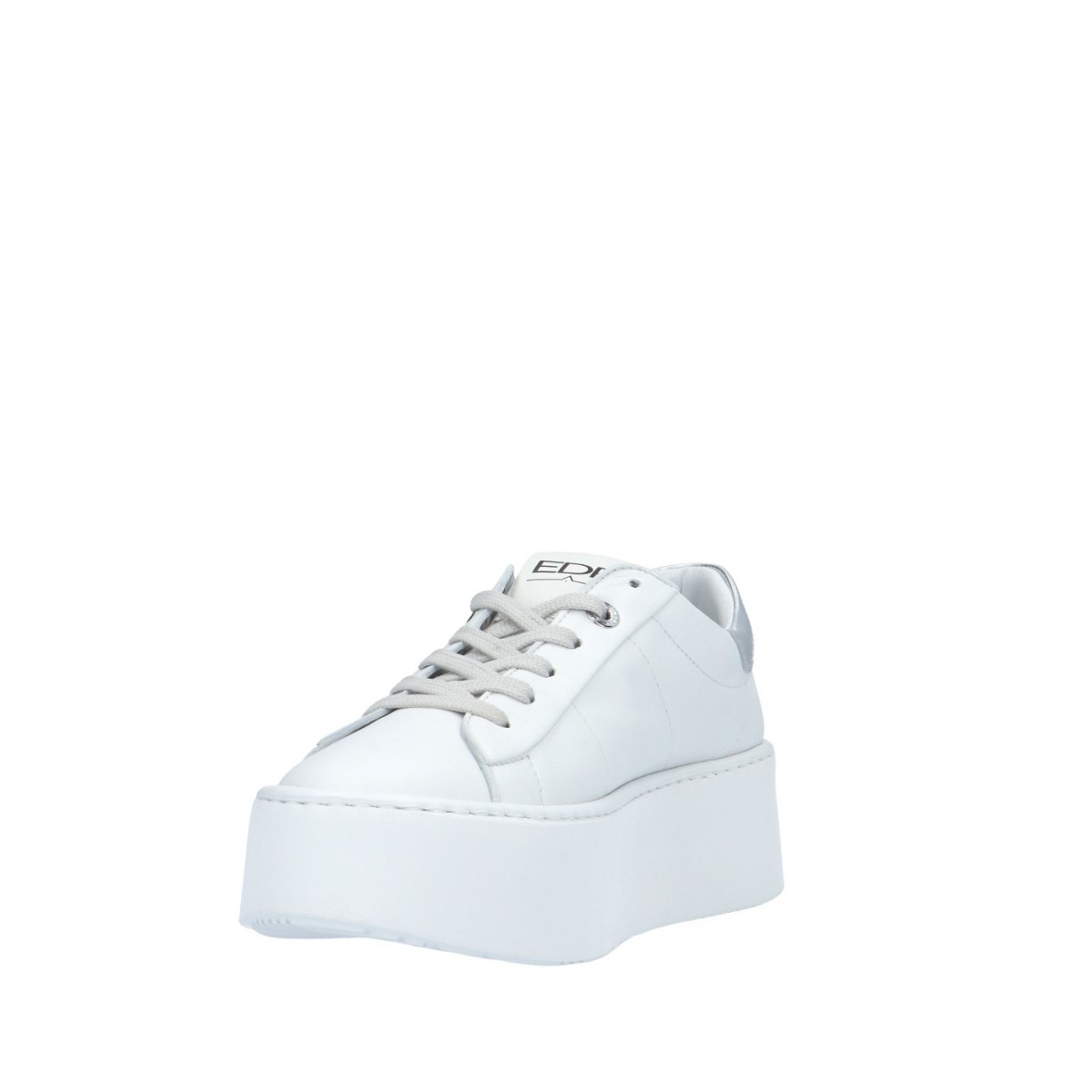 Ed parrish Sneaker Bianco/argento Gomma BVLD-NL85