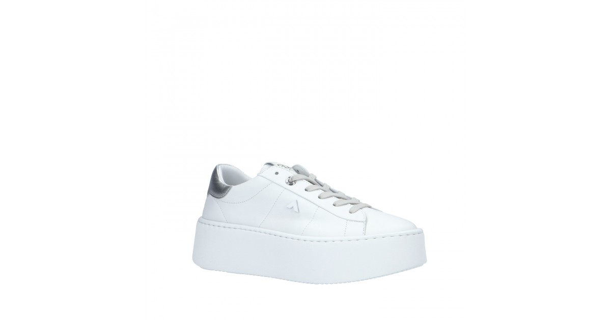 Ed parrish Sneaker Bianco/argento Gomma BVLD-NL85