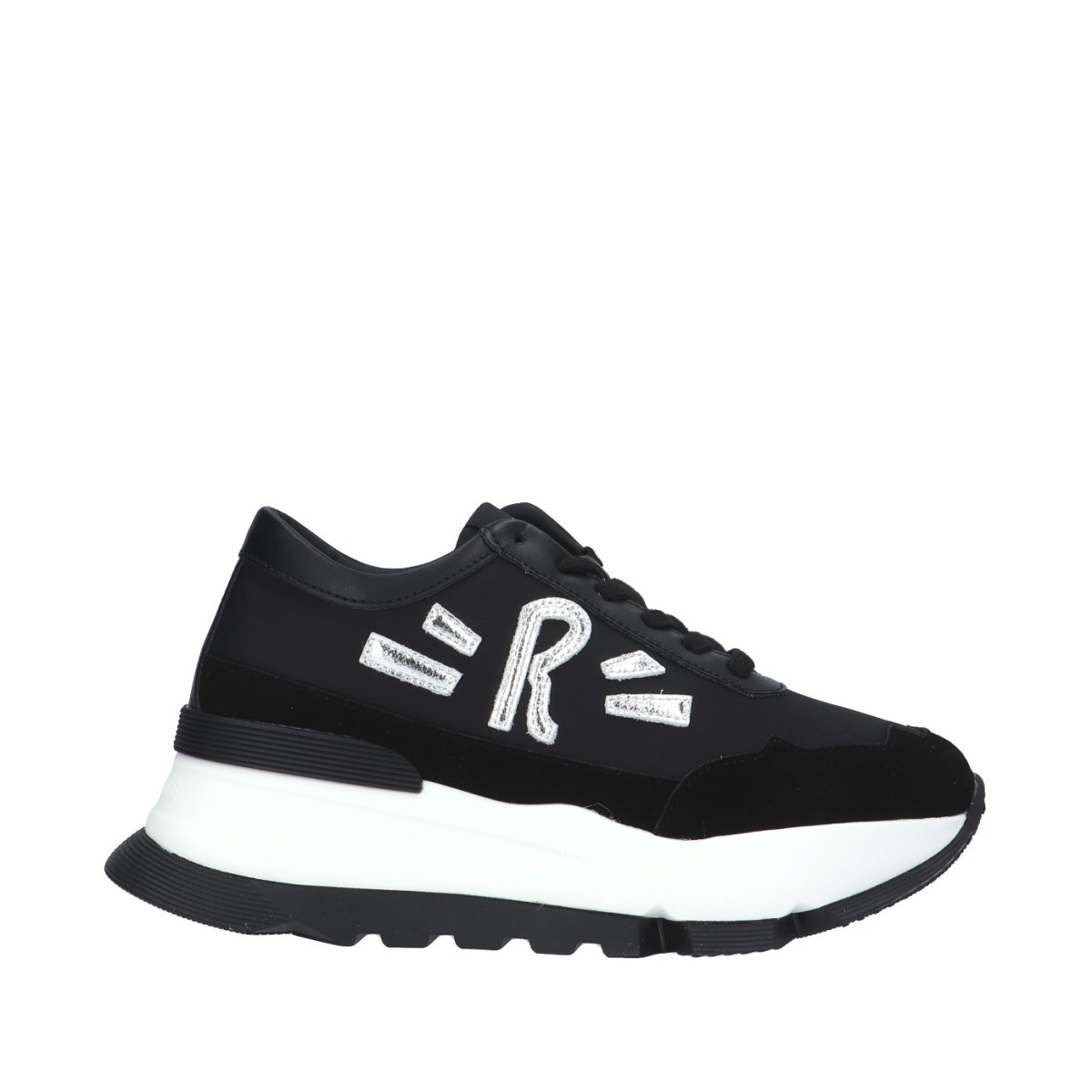 Rucoline Sneaker Nero/argento Platform AKI