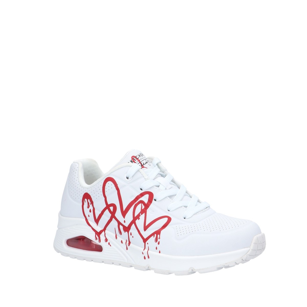 Skechers Sneaker Bianco/rosso Gomma 177980