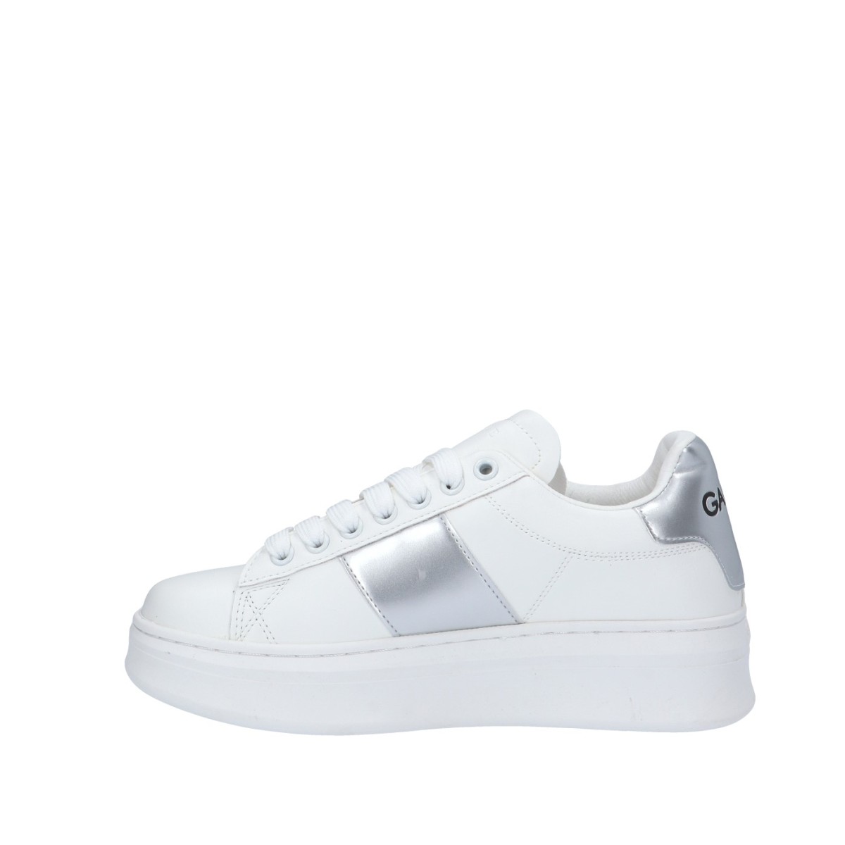 Gaelle Sneaker Bianco/argento Gomma GBCDP3077