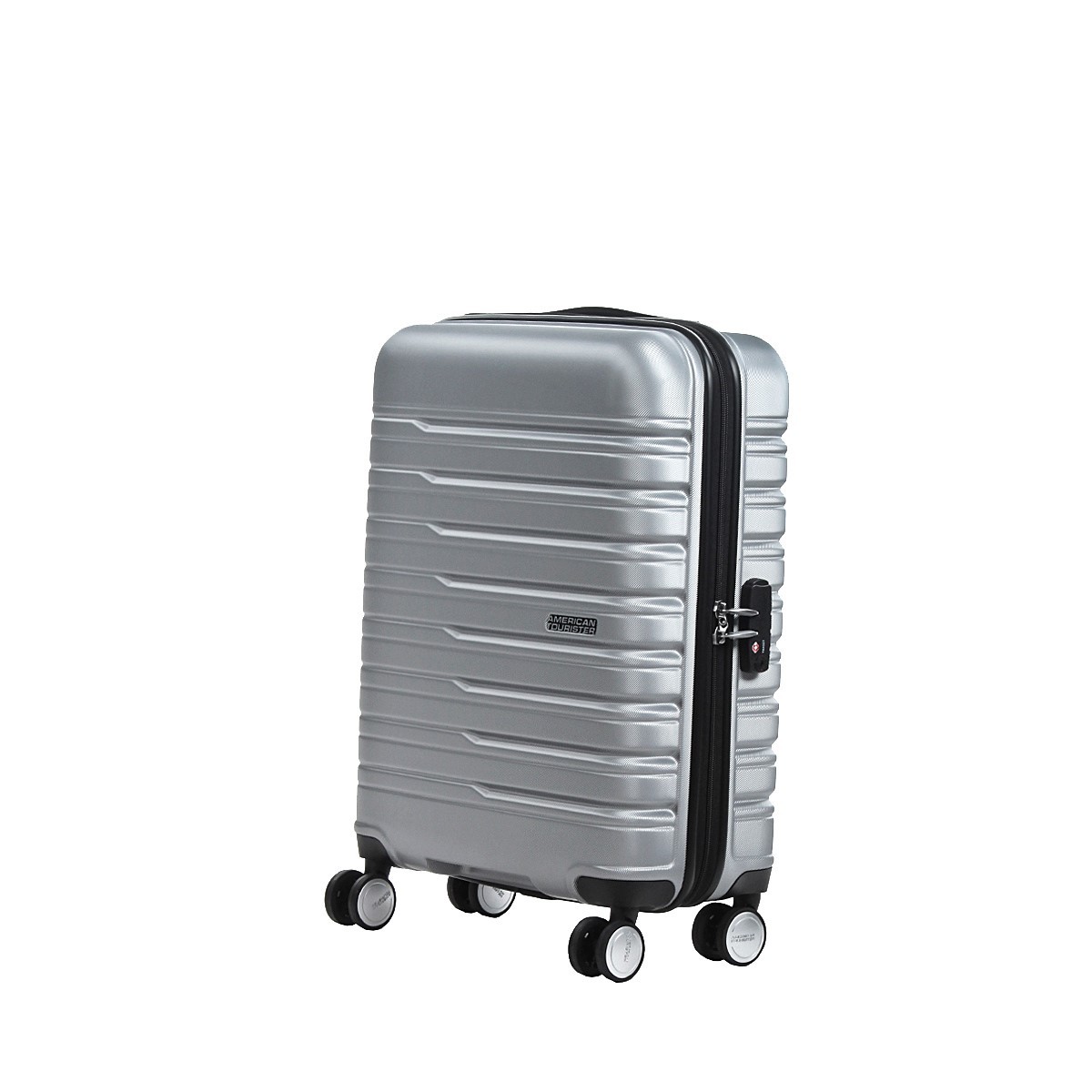 American tourister by samsonite Spinner cabina 4 ruote Argento Flashline ME8*25001