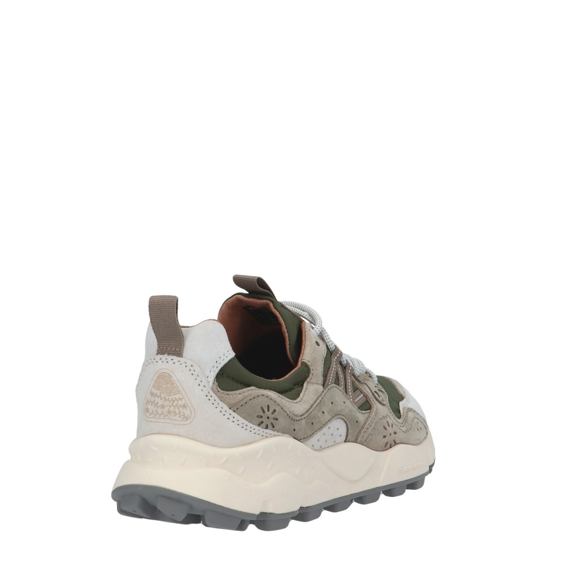 Flower mountain Sneaker Bianco/militare Gomma YAMANO 3