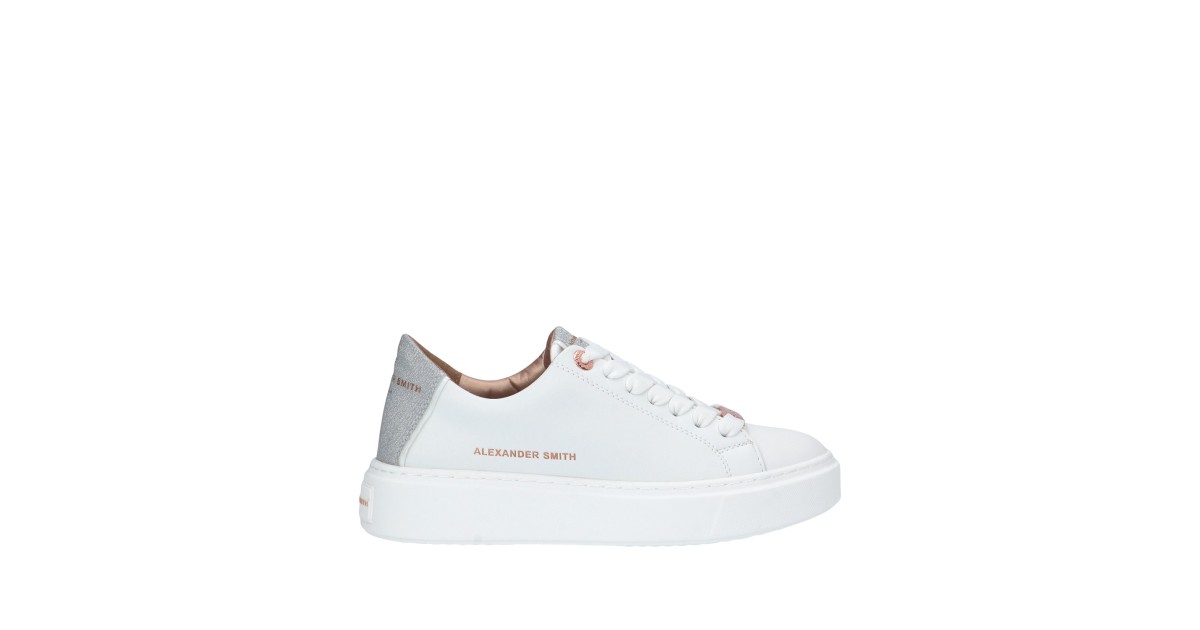 Alexander smith Sneaker Bianco/argento Gomma LDW-8290-WSV