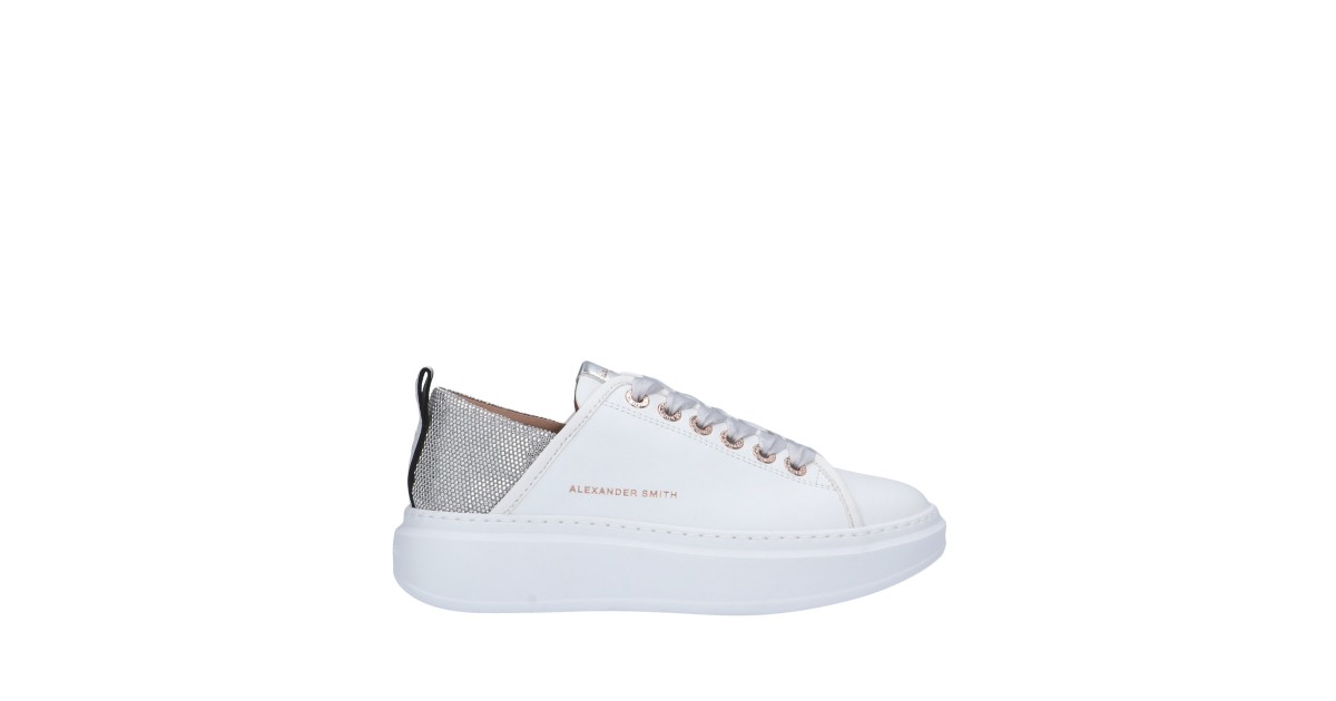 Alexander smith Sneaker Bianco/argento Gomma WYW-0495-WSV