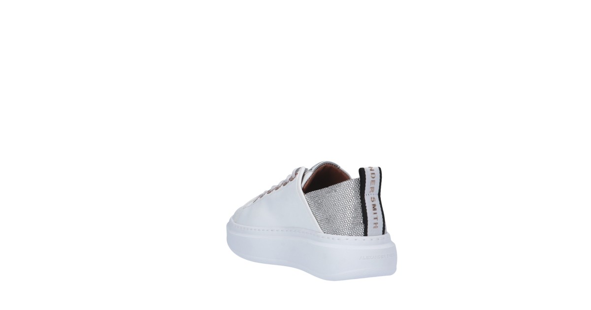Alexander smith Sneaker Bianco/argento Gomma WYW-0495-WSV