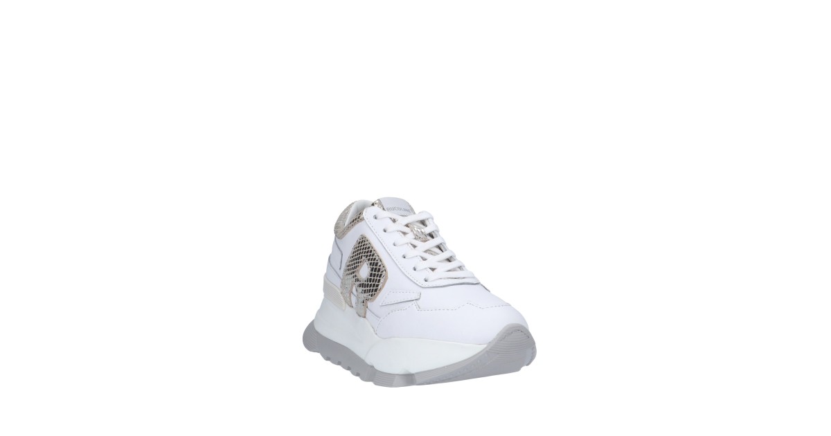 Rucoline Sneaker Bianco/argento Platform AKI