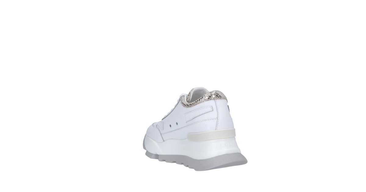Rucoline Sneaker Bianco/argento Platform AKI