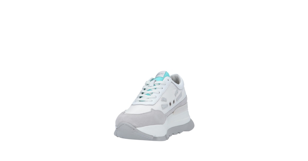 Rucoline Sneaker Bianco/celeste Platform AKI