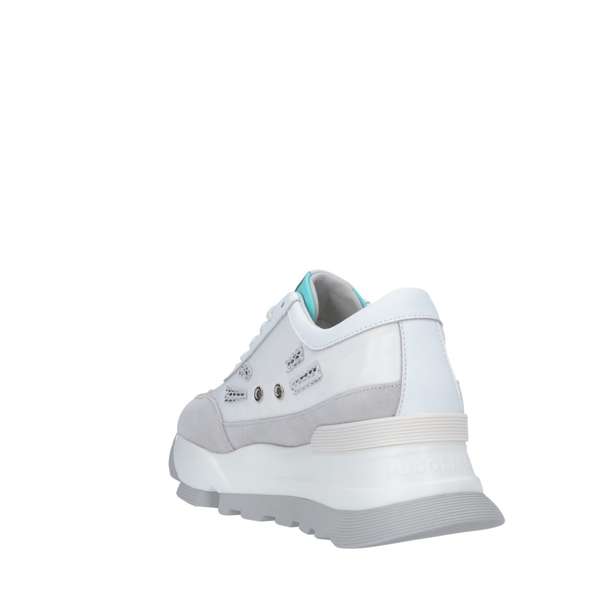 Rucoline Sneaker Bianco/celeste Platform AKI
