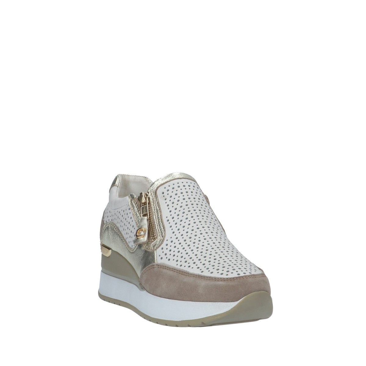 Cinzia soft Sneaker Beige/bianco Zeppa IV2521476G 001