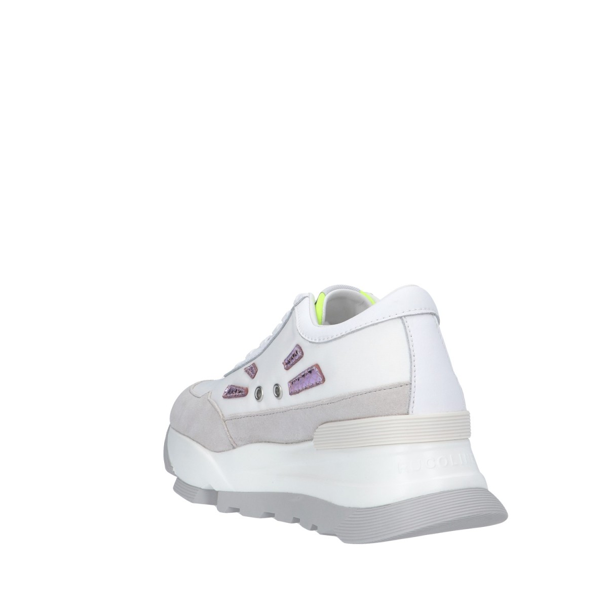 Rucoline Sneaker Bianco/giallo/lilla Platform AKI