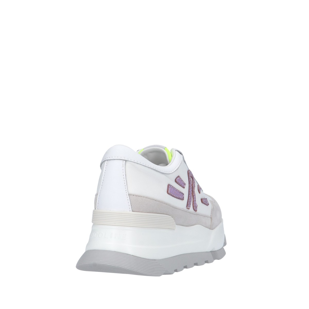 Rucoline Sneaker Bianco/giallo/lilla Platform AKI