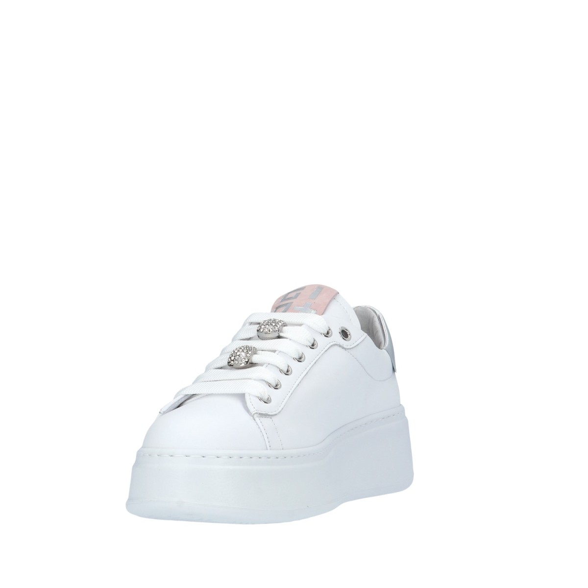 Gio+ Sneaker Bianco/argento Gomma PIA130A