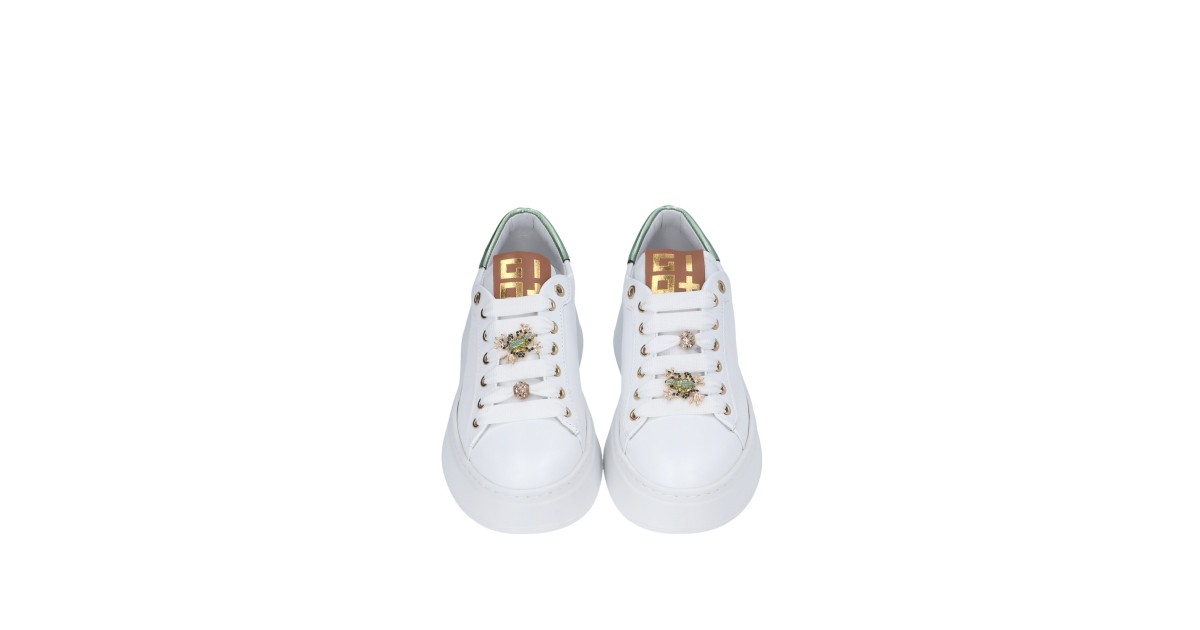 Gio+ Sneaker Bianco/verde Gomma PIA150A