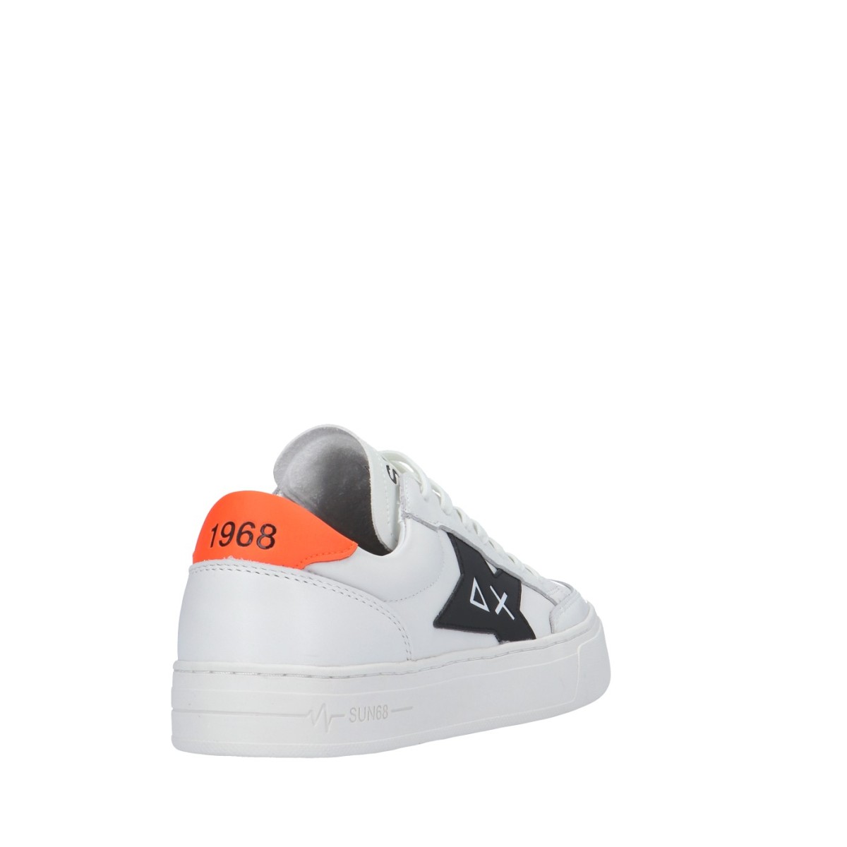 Sun68 Sneaker Bianco/arancio Gomma Z42125
