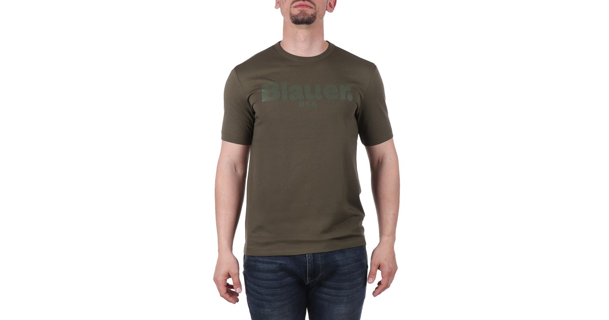 Blauer T-shirt Verde militare 24SBLUH02142