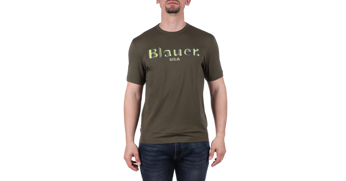 Blauer T-shirt Verde militare 24SBLUH02144