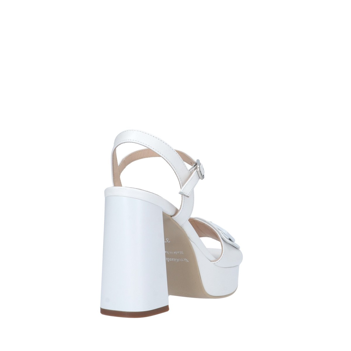 Nerogiardini Sandalo tacco Bianco Tacco E410200D