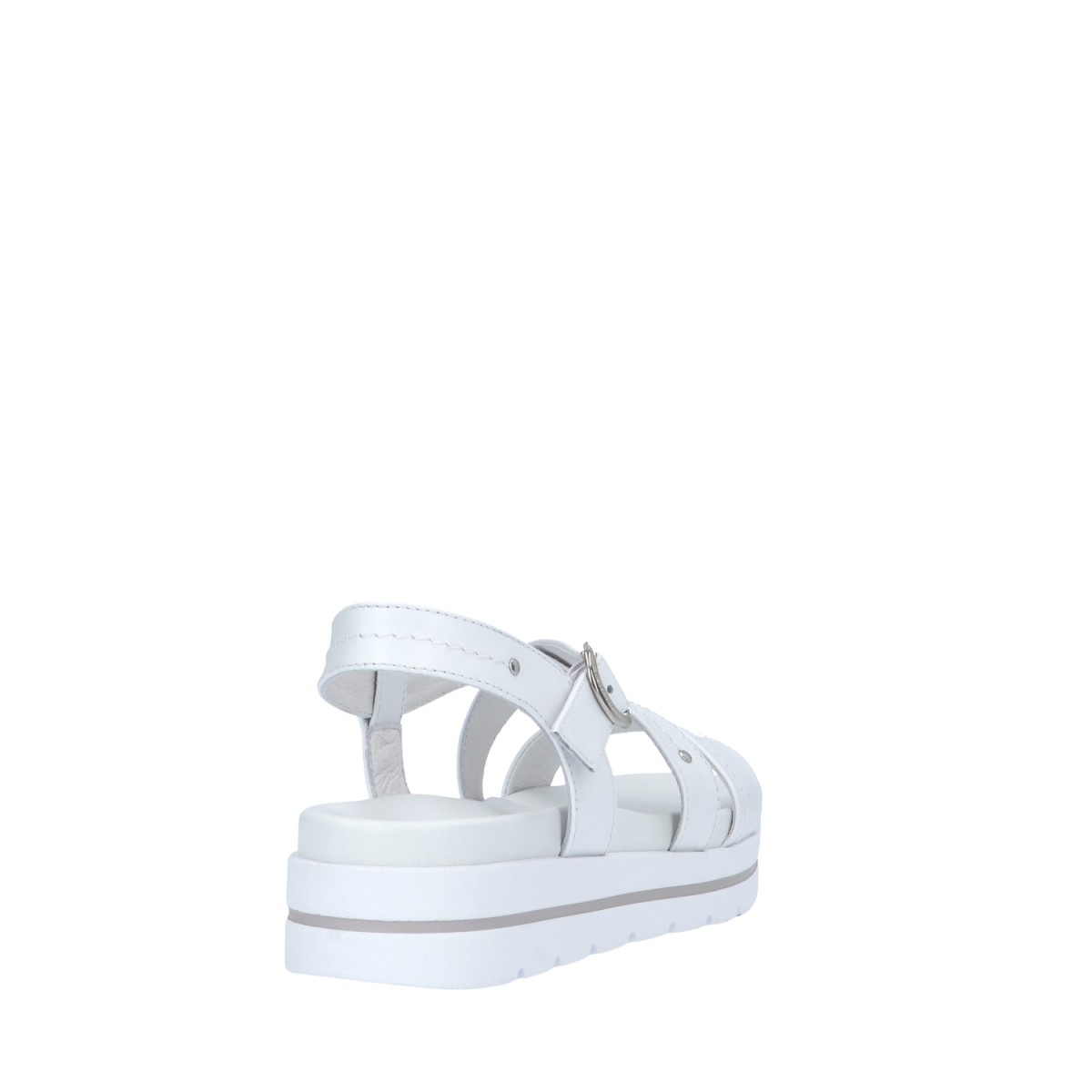 Nerogiardini Sandalo basso Bianco Gomma E410721D